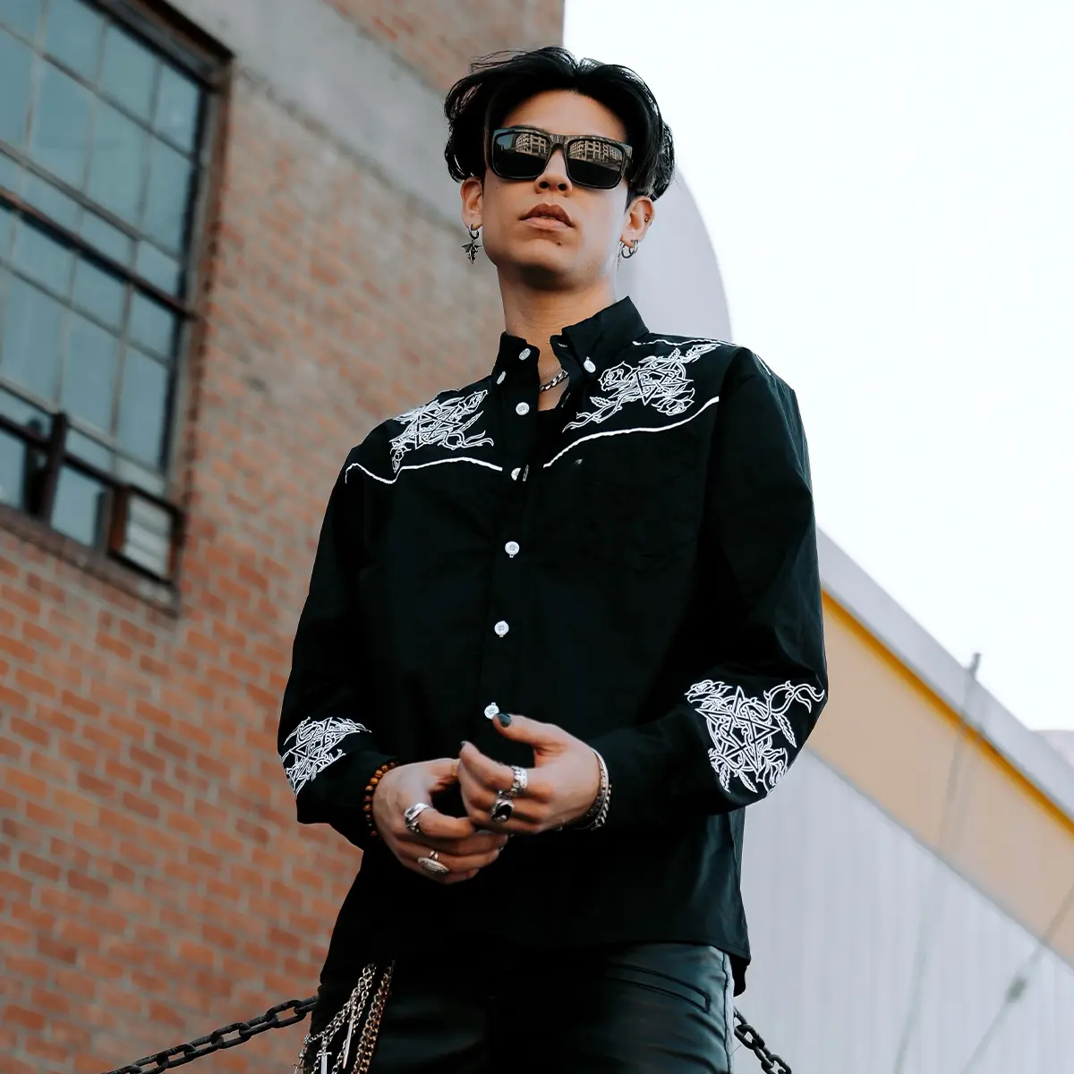 Embroidered Pentarose Western Shirt