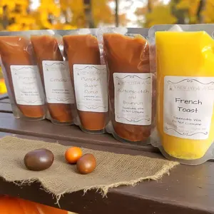 Fall Squeezable Soy wax Pouches | Heavily Fragranced | Hand Poured | 8oz Natural Soy Wax Pouches