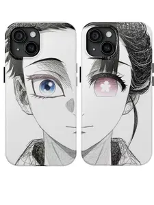 Couple Phone Case Akaza & Koyuki- Demon Slayer: Kimetsu no Yaiba – The Movie: Infinity Castle  Phone Case for iPhone 17 16 15 14 13 12 11 Pro Max, Samsung Galaxy S25 S24 S23 S22 Ultra, Girly Phone Case Unique Gifts, Gift for fan