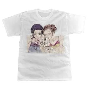 Nana And Hachi Retro Anime T-Shirt Vintage Unisex Cotton Crewneck Tee Printed Design Menswear Womenswear Streetwear Top Hoodie Casual Summer Shortsleeve Fitted Tshirt Tropical