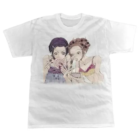 Nana And Hachi Retro Anime T-Shirt Vintage Unisex Cotton Crewneck Tee Printed Design Menswear Womenswear Streetwear Top Hoodie Casual Summer Shortsleeve Fitted Tshirt Tropical