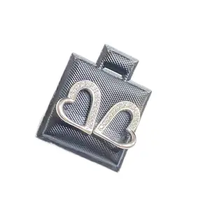 Heart Item Delicate Masterpiece Earrings with Refined Shiny Finish High Quality Crafts Symbolizing Love Perfect Detail for Her