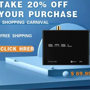 SMSL PO100 PRO MQA DDC XMOS XU316 Digital to Analog Audio Converter Type-C USB Input IIS/Optical/Coaxial Output Mini Portable USB Interface Converter for Phone/TV/PS3/PS4/PS5 Accessories Compact