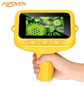 ASPOVEN 2025 Upgraded 4K Compound Microscope, 3" IPS Screen,100X-1000X STEM Educational Science Toys,Multiple Color,Learning tools,Christmas & Birthday Gifts for Age 5 6 7 8 9 10 11 12 Girls & Boys