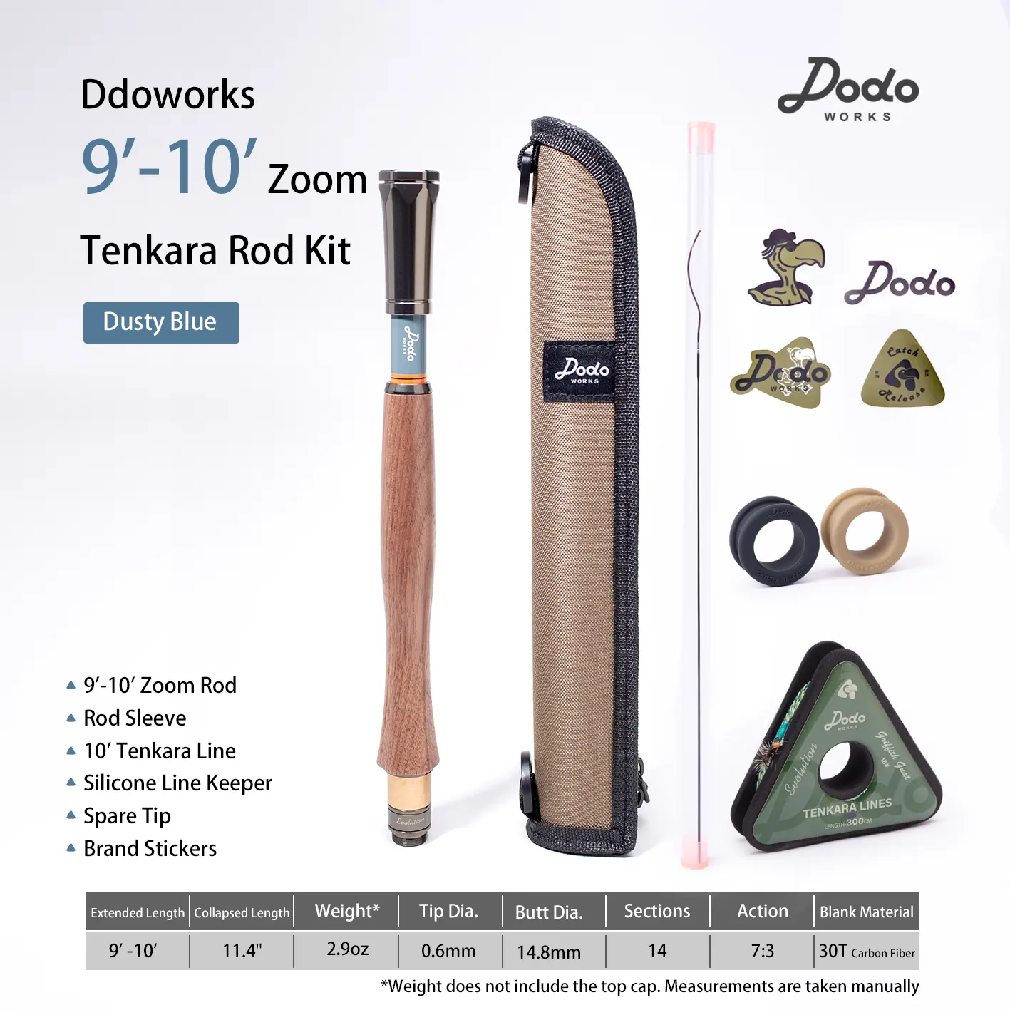 dodoworks 10' Zoom Tenkara Rod Kit