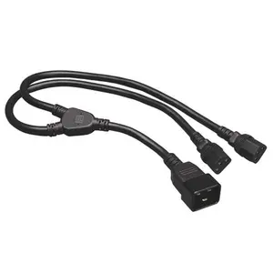Tripp Lite P032-002-2C13 C20 to 2 x C13 AC Power Splitter Y Cable (2')