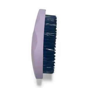 JIGGSAWMILLIONS Hard Wave Drop Brush with  Bristle Curved Brushes for Men and Women - Purple Wave Drop Hard Black Bristles