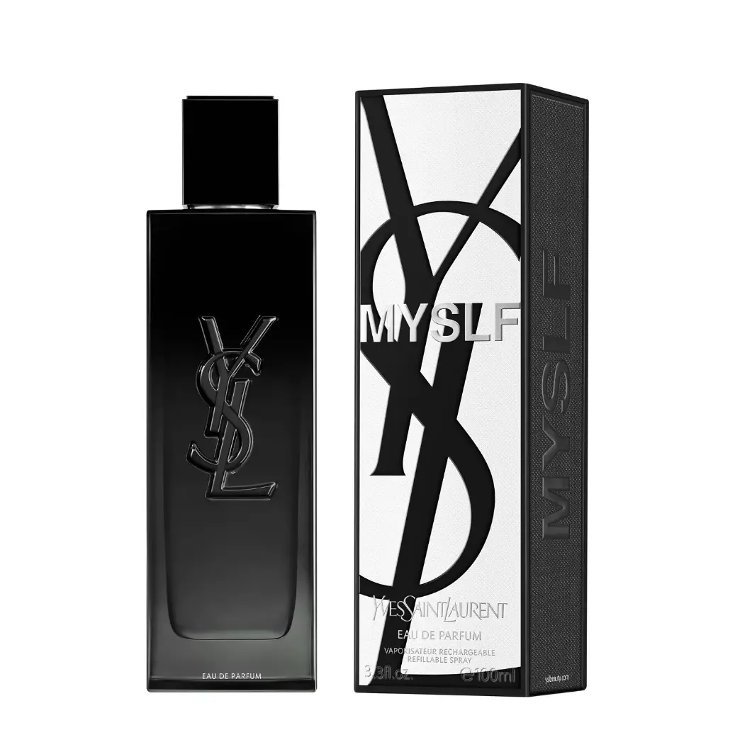 Yves Saint Laurent MYSLF Eau de Parfum 3.3oz/100ml Woody Floral Men Perfume Refillable Long Lasting Fragrance Gift for Him Boyfriend/Husband/Holiday Gift