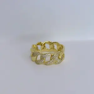 Cuban Style Ring  Jewelry Piece 14k Laminated Gold Hypoallergenic Comfortable Daily Wear