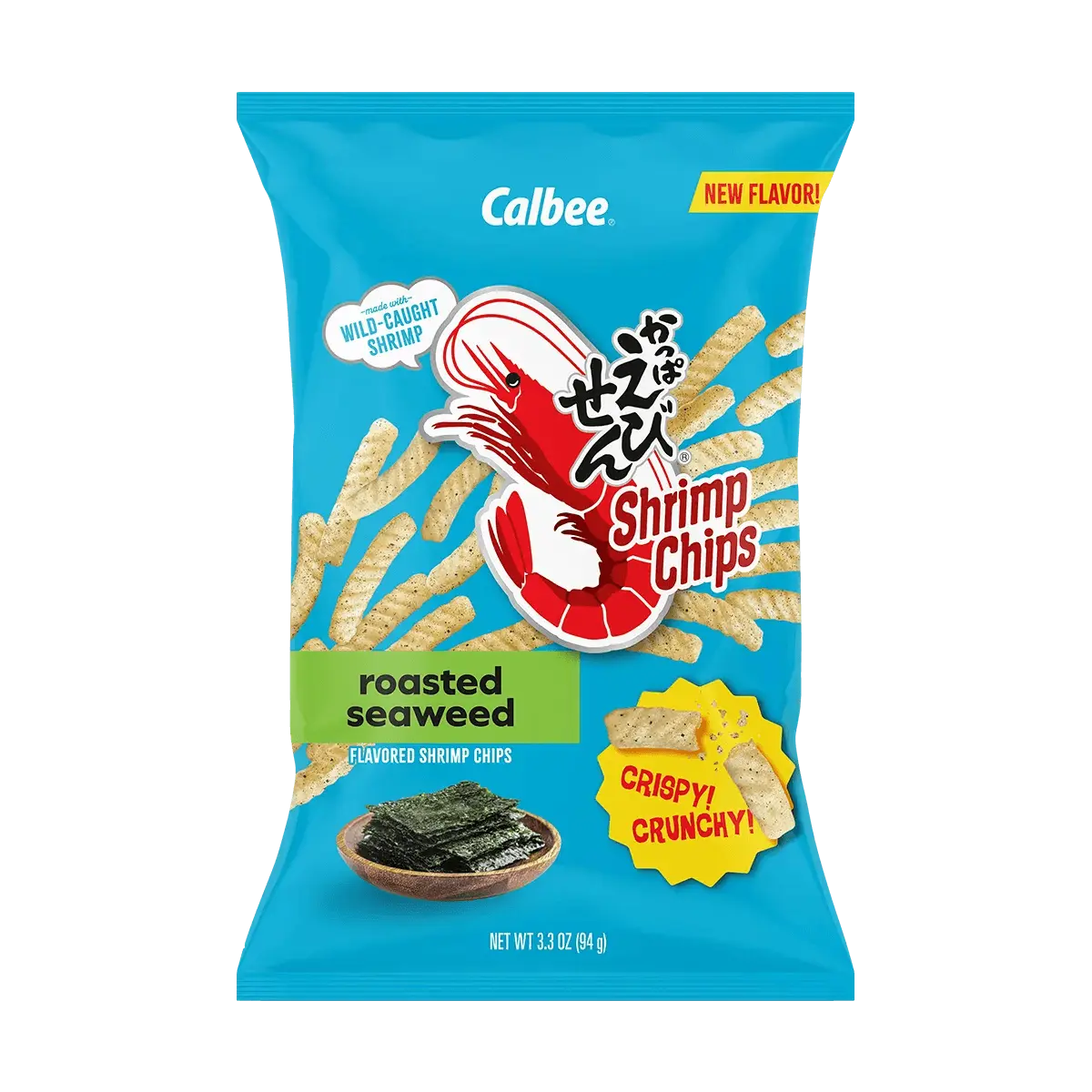 Calbee Japan Grilled Seaweed Flavor Shrimp Chips 94g - Crispy Savory Snack for All Ages Calbee Japan Grilled Seaweed Flavor Shrimp Chips 94g - Crispy Savory Snack for All Ages