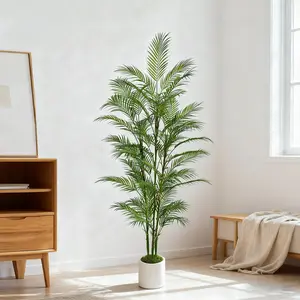 Artificial Faux Plant Palm Tree Trunk, Fake Palm Tree, Modern Minimalist Home Decor, Indoor Outdoor Living Room Bedroom Garden Balcony Party Decoration, Decorative Fake Plant