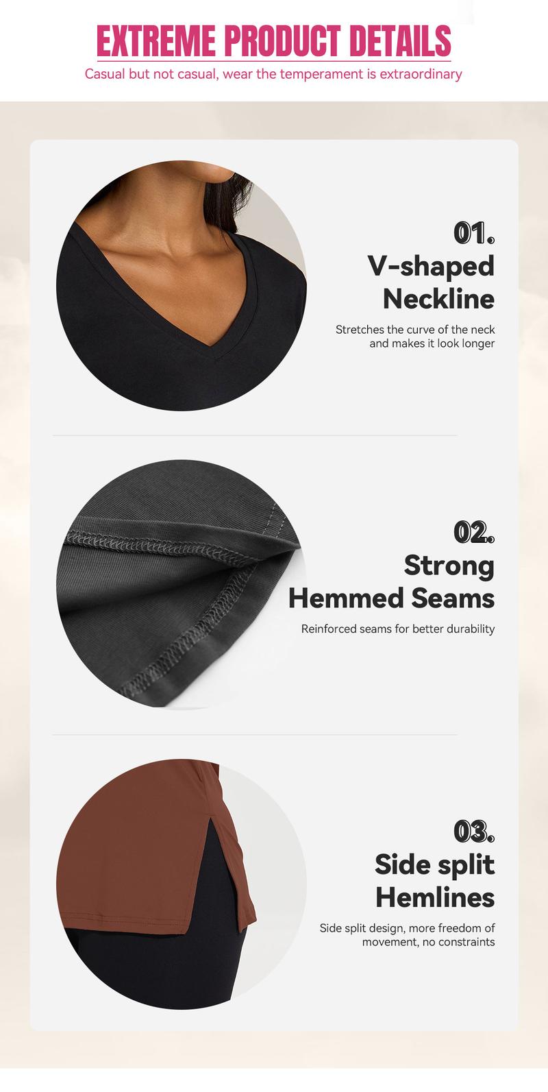 SHOWITTY Women's 3 Pack Long Sleeve Shirts – Casual Fall Tops for Workout, Travel & Daily Wear #TikTokShopBlackFriday #TikTokShopCyberMonday