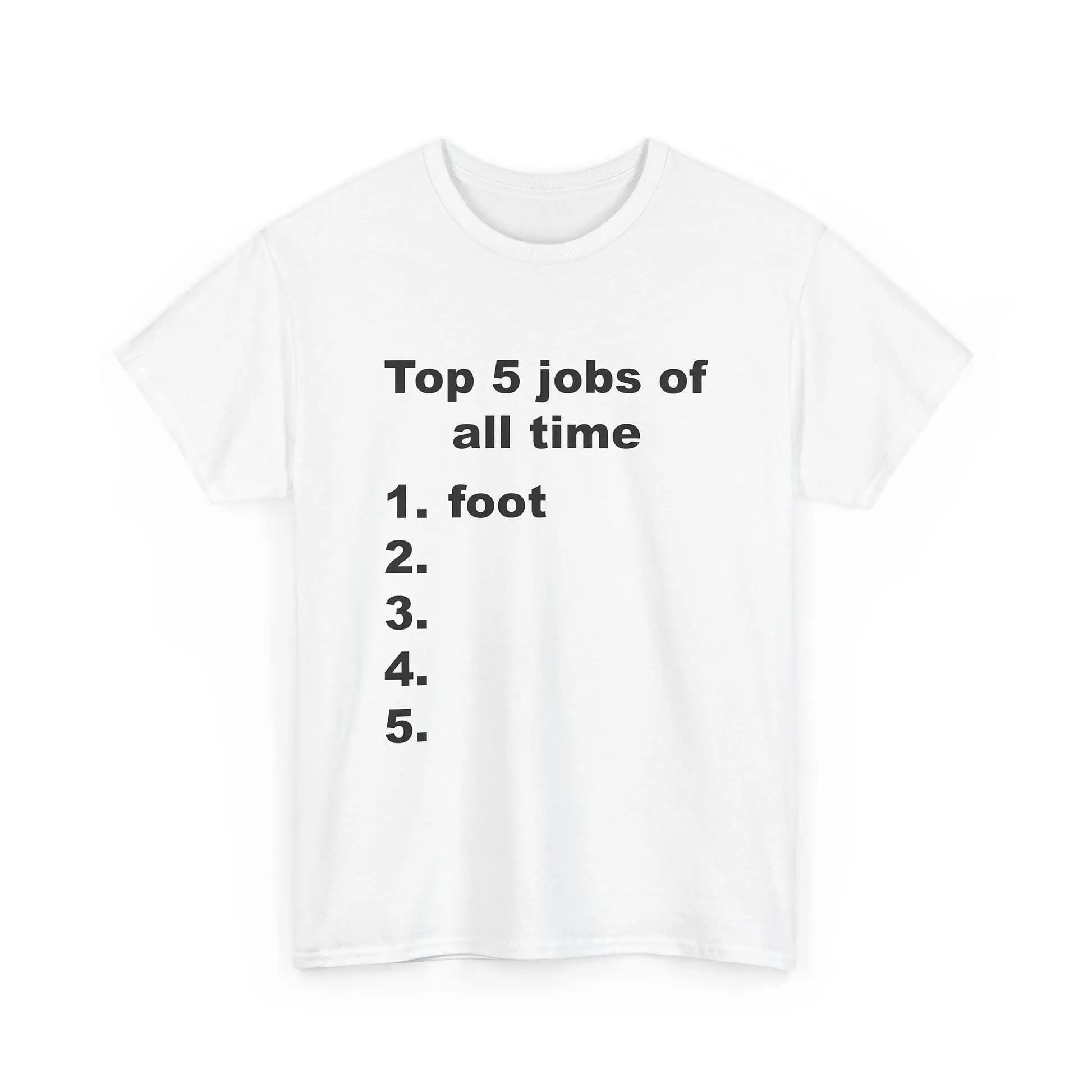 Unisex Graphic T-Shirt - Top 5 Jobs of All Time
