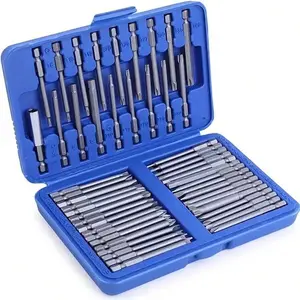 50pcs Magnetic Screwdriver Bit Set - Extra-Long 75mm, Multifunctional & Durable, Perfect For DIY & Professional Use