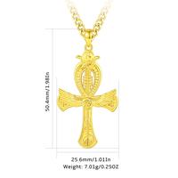 Ankh Cross Shape – 18K Gold Plated