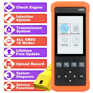 U400 OBD2 Scanner Automotive Diagnostic Scan Tool, Car Code Reader Check Engine Light Transmission Diagnostic Scanner with EPB Oil Reset