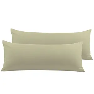 PiccoCasa 2 Packs Body Pillow Cover, 110 Gsm Brushed Microfiber, Body Pillow Pillowcase, Body Pillow Cases with Zipper Closure for Long Pillows