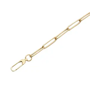 Paperclip Chain Extender 11" Solid Gold