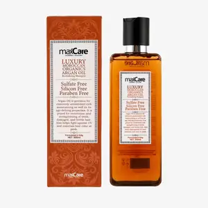 MaxCare Luxury Moroccan Organic Argan Oil Revitalizing Shampoo - Sulfate Free, Silicon Free, Paraben Free - 800ml - Daily Use & Travel Friendly