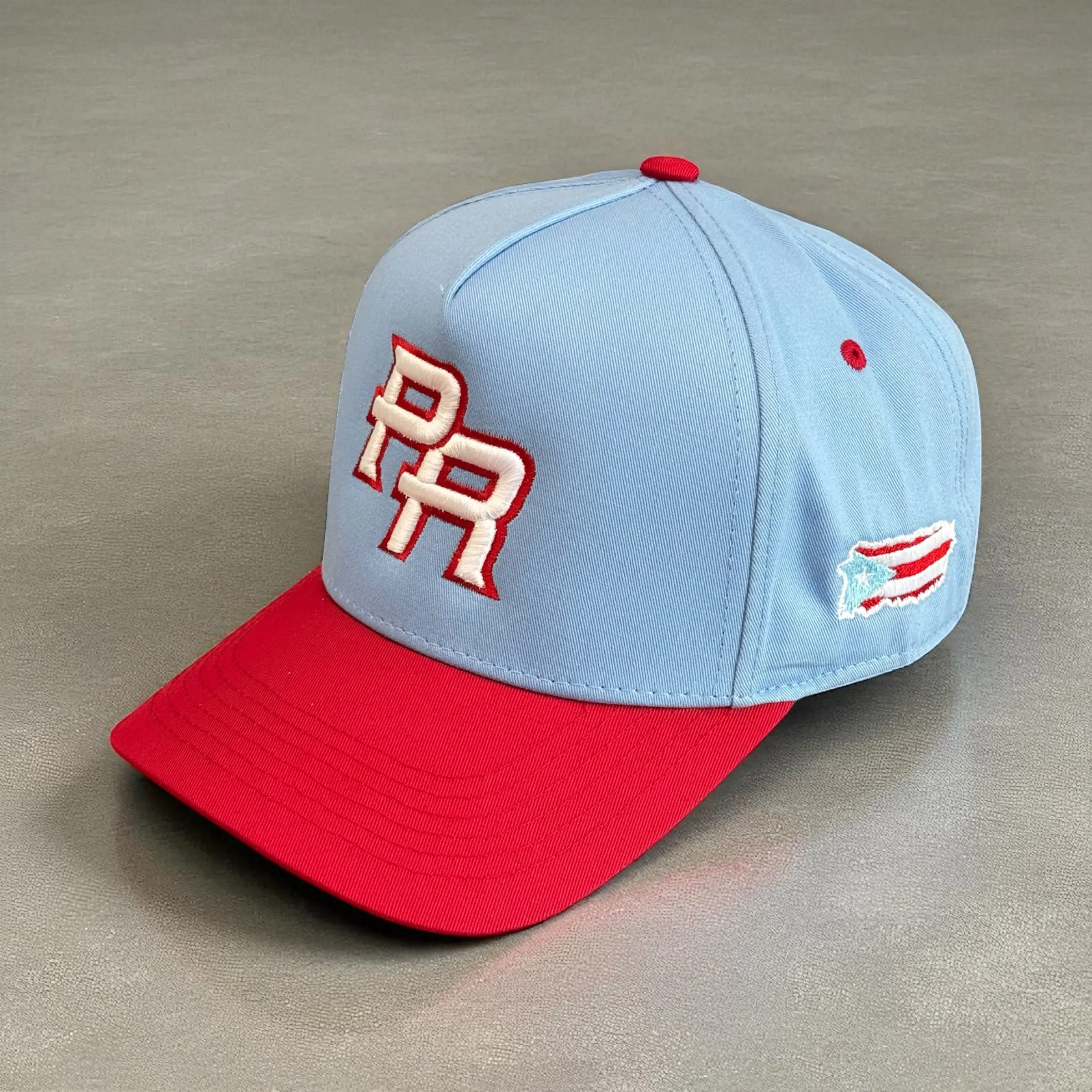 Baby Blue / Red