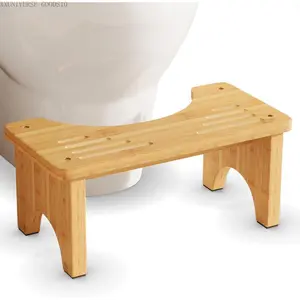 Bamboo Toilet Stool, Wooden Squatting Potty Stool for Adults, 7 Inch Toilet Stool Squat Adult, Non-Slip Wood Poop Stool for Bathroom, Portable Toilet Foot Pooping Steps for KidsXXUNIVERSE GOODS10
