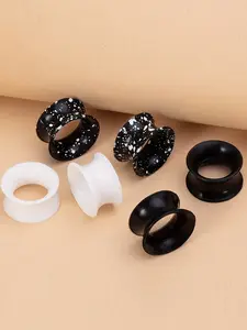 3 Pairs 3mm-22mm Silicone Flexible Double Flared Soft Ear Plugs, Ear Gauges Expander, Ear Gauge Tunnels, Comfortable and Safe Ear Piercing Accessories