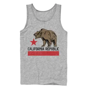 Men's Lost Gods Hungry California Republic Bear Tank Top