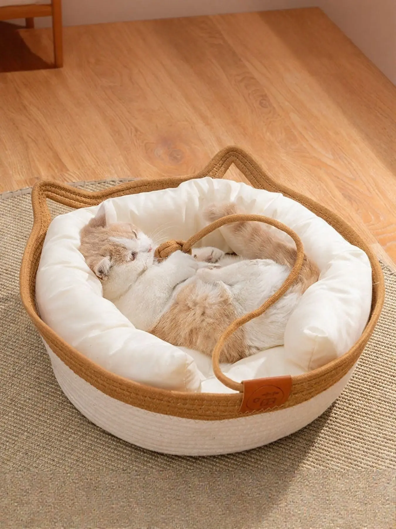 Cat Ear Woven Pet Nest