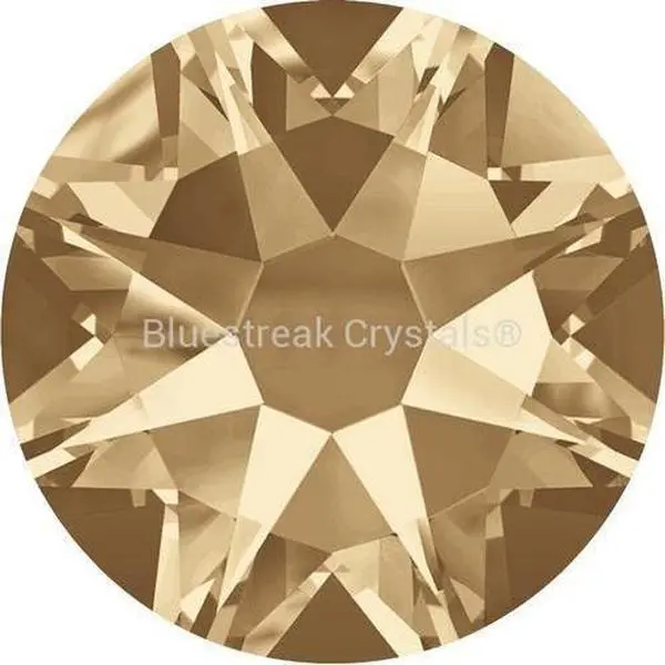 Non-Hotfix Rhinestone Crystals in Crystal Golden Shadow, 2000/2058/2088 Style Flatback Jewels for Nail Art and Crafts, Bluestreak Crystals