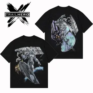 TRAIL HERO - SILVER SURFER Premium Acid Washed Hoodie T-Shirt, En Sabah Nur Hoodie Shirt, Character Comics Fans Shirt, Superhero Washed Shirt, Comic Book Fans T-Shirt, Superhero Graphic Tee Cotton