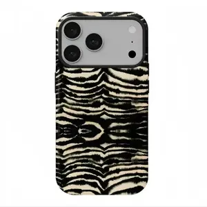 Zebra Print Protective Phone Case for iPhone17 Pro Max 16 15 14 13 12 Ultra plus 24 23 22 Dual Layer Shockproof Cover with Polycarbonate Shell & TPU Lining Smartphone Protection Casing