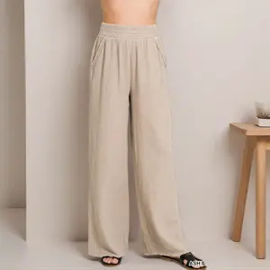 Zenana Double Gauze Lounge Pants
