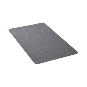 VEVOR Chair Mat, 55x 35-inch Office Chair Mat for Hard Floors, Floor Protector for Rolling Chairs, Polyester Surface, Non-Slip Easy to Clean, Smooth Glide Under Desk Rug for Home Office (Dark Grey)