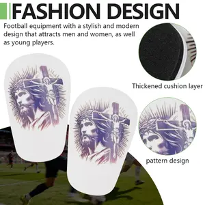 1 pair of football inserts, compact and lightweight, plug-in football equipment, comfortable fit to the legs, unisex football accessories