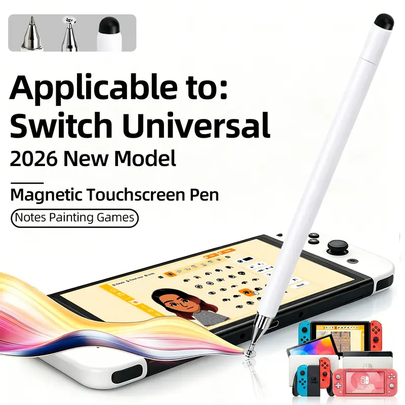 3-in-1 Universal Stylus for All Touch Screens, For iPad & iPhone 17 Pro Max Phone,Switch, High Sensitivity Disc Stylus for Smooth Scrolling, No Bluetooth Needed BackToSchool
