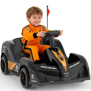 12V Kids Ride On Car with Full Parent RemoteControl Electric Go-Kart Toy for Toddlers Ages 1.5-3 YearsLED Lights Music & Horn Perfect First Ride-On Toy forToddlers