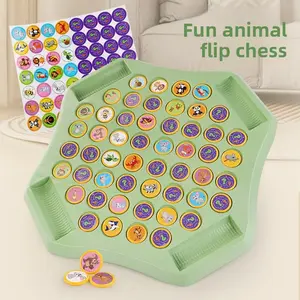 A Tabletop Educational Game for Kids - Fruit Memory Matching Flip Chess with Finger Sticks The perfect early learning toy for parent-child bonding!  It helps train concentration, boosts memory skills, and promotes hand-eye coordination