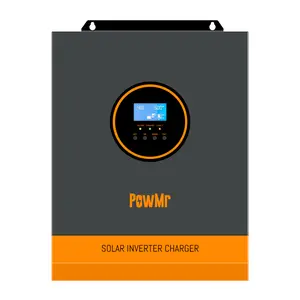 PowMr 3000W 24V Solar Hybrid Inverter, 110/120V AC, Off Grid, Pure Sine Wave, Max.PV Input 4000W 450V, Built-in 80A MPPT Controller for 24V Lead-Acid & Lithium Battery