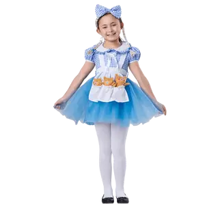 Goldilocks Costume For Kids | Storybook Dress with Apron, Headband & 3 Bears - Perfect for Halloween, Pretend Play Fun, Theme Party & Cosplay Costume Party