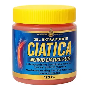 Ciatica ointment Extra Fuerte Nervio Ciatico Plus 125 gr Natural de Mexico Healthcare Skin Repair Moisturizers Comfort Moisture Cosmetic Blend Herbal Intensive Soothing Hydrating Moisturizing
