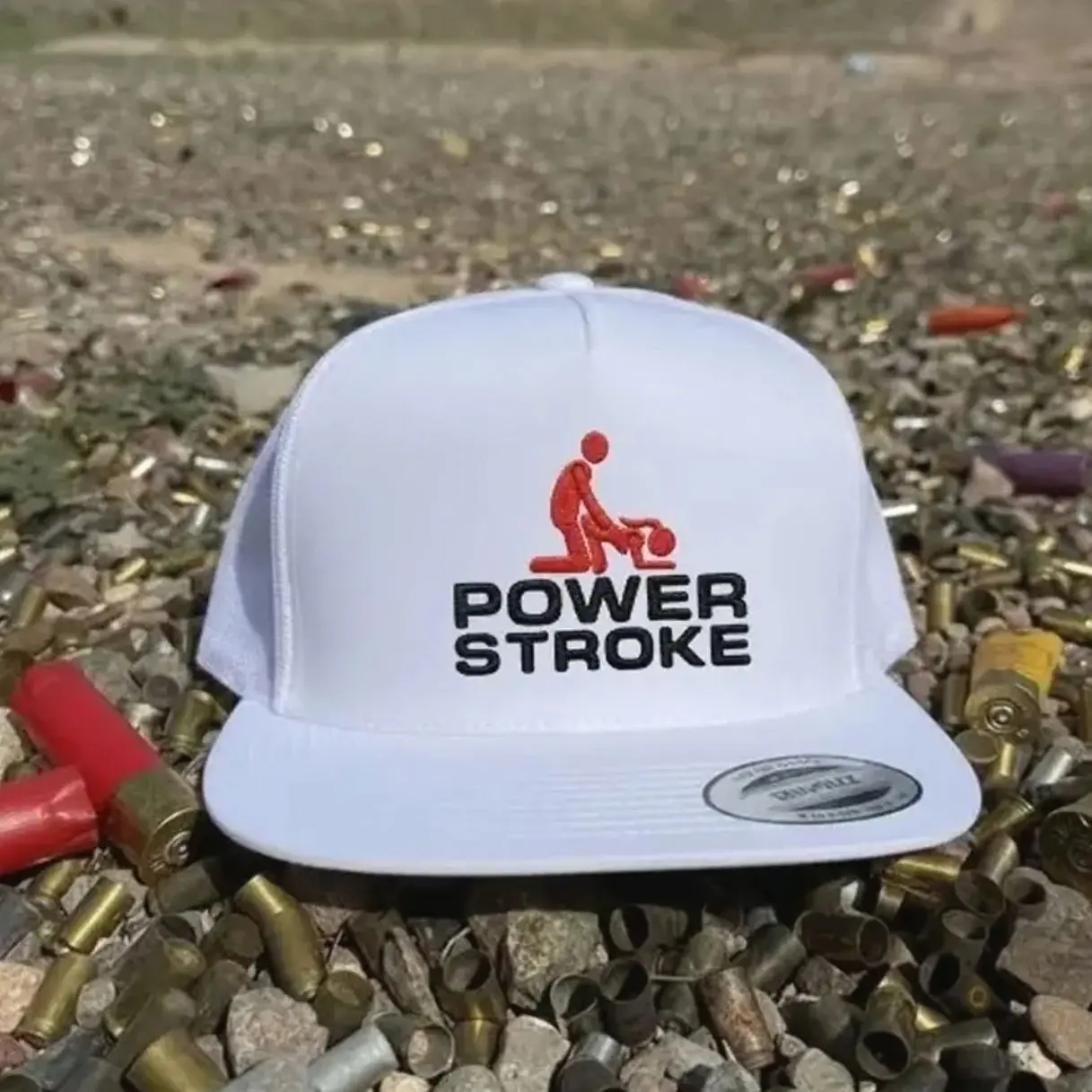 Power Stroke Trucker Hat | Adult Humor Camo Snapback Cap | Funny Diesel Style Mesh Hat and Adjustable Fit for Men and Women