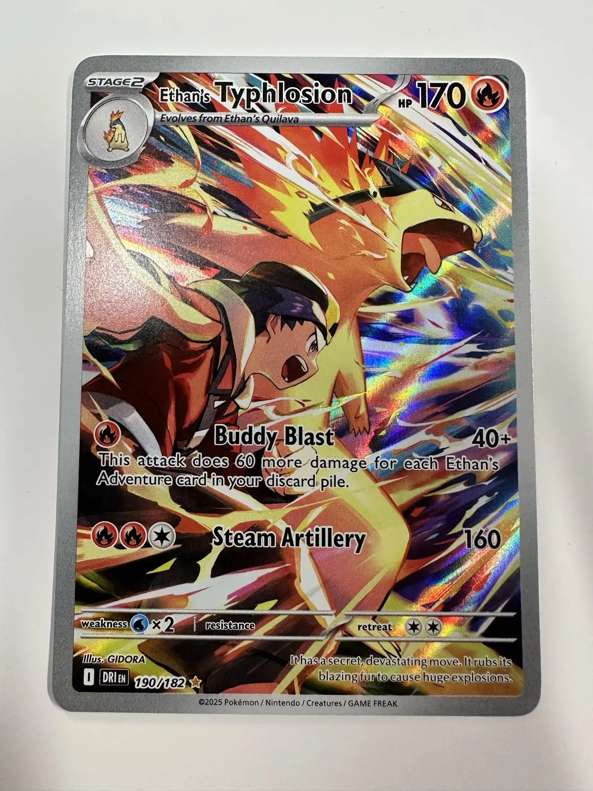 Ethan's Typhlosion (Illustration Rare) - SV10: Destined Rivals (DRI) - 190/182 - English