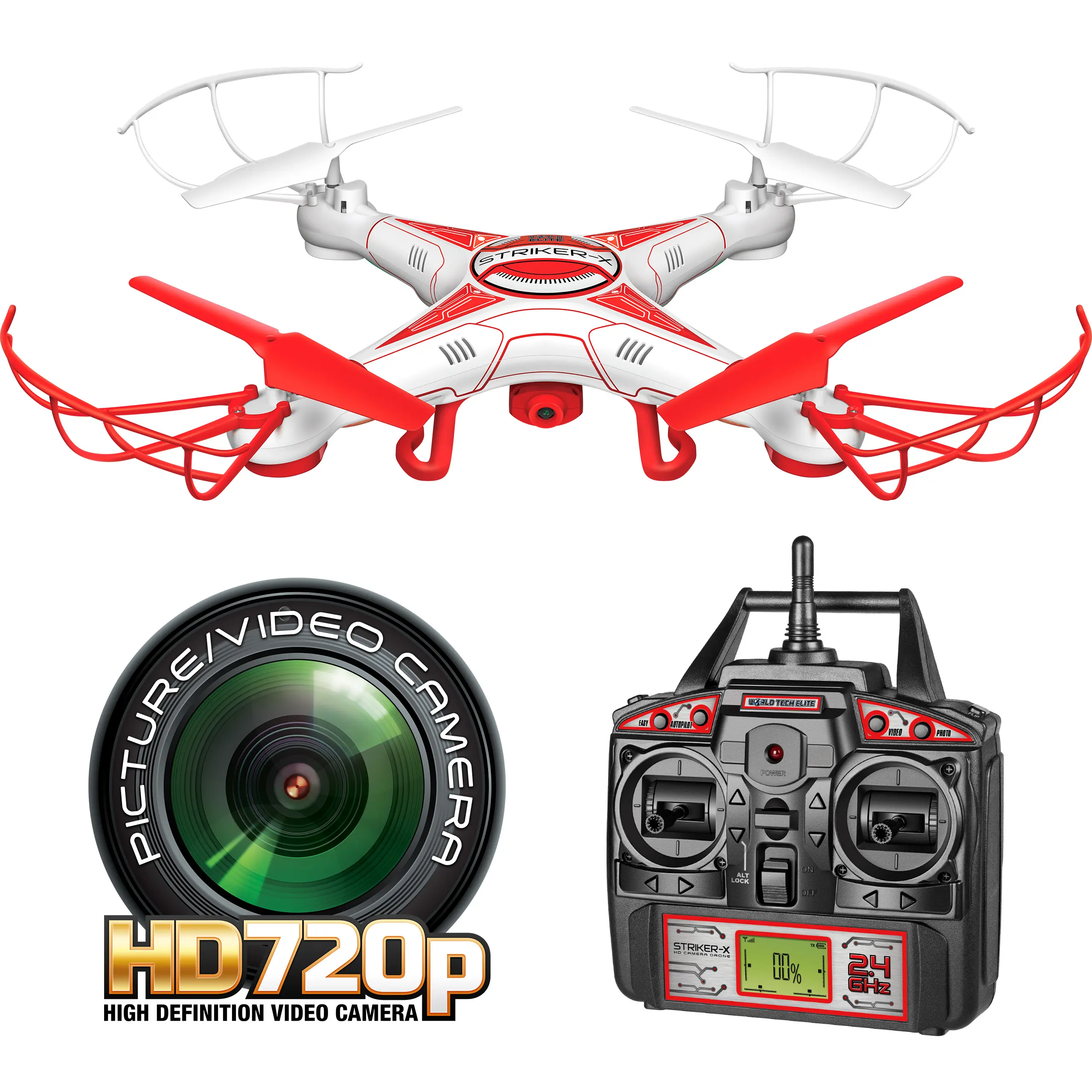 Striker-X HD Picture and Video RC Remote Control Drone