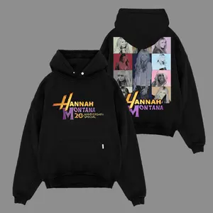Hannah Montana 20th Anniversary v3 Unisex Oversized Premium Cotton Hoodie Sweater T-Shirt, The Miley Hoodie Sweater T-Shirt , Vintage Music Merch Sweatshirt Hoodie T-Shirt, Retro 90s Pop Style, New Album Gift For Fans