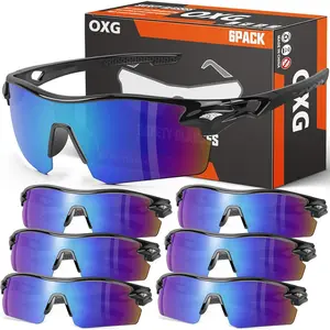 PIOK&GO 6 Pack Safety Glasses, Scratch Resistant Lenses Z87.1 Protective for Unisex