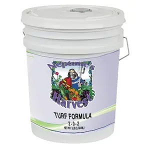 212 MAIN Premium Fertilizer, Neptune's Harvest 5-Gal Turf Formula Garden Soil Fertilizer for Home Improvement Gardening