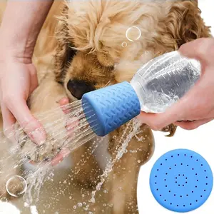 Innovative silicone pet shower head, portable pet cleaning nozzle, multi-purpose dog shower and outdoor drinking water accessories, silicone shower head, dog shower nozzle, outdoor pet cleaning products