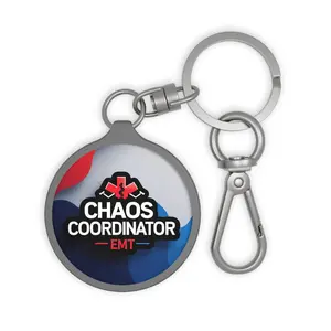 Chaos Coordinator EMT Keyring Tag, Emergency Medical Technician Gift, Personalized Keychain, First Responder Accessories, EMT Graduation
