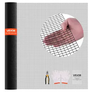 VEVOR Galvanized Iron Hardware Cloth, 72 in x 100 ft 0.5x0.5 in 19 Gauge Weatherproof Vinyl Coated Welded Wire Mesh Roll, Heavy Duty Fencing for Rabbit Cages, Garden Plant Protection