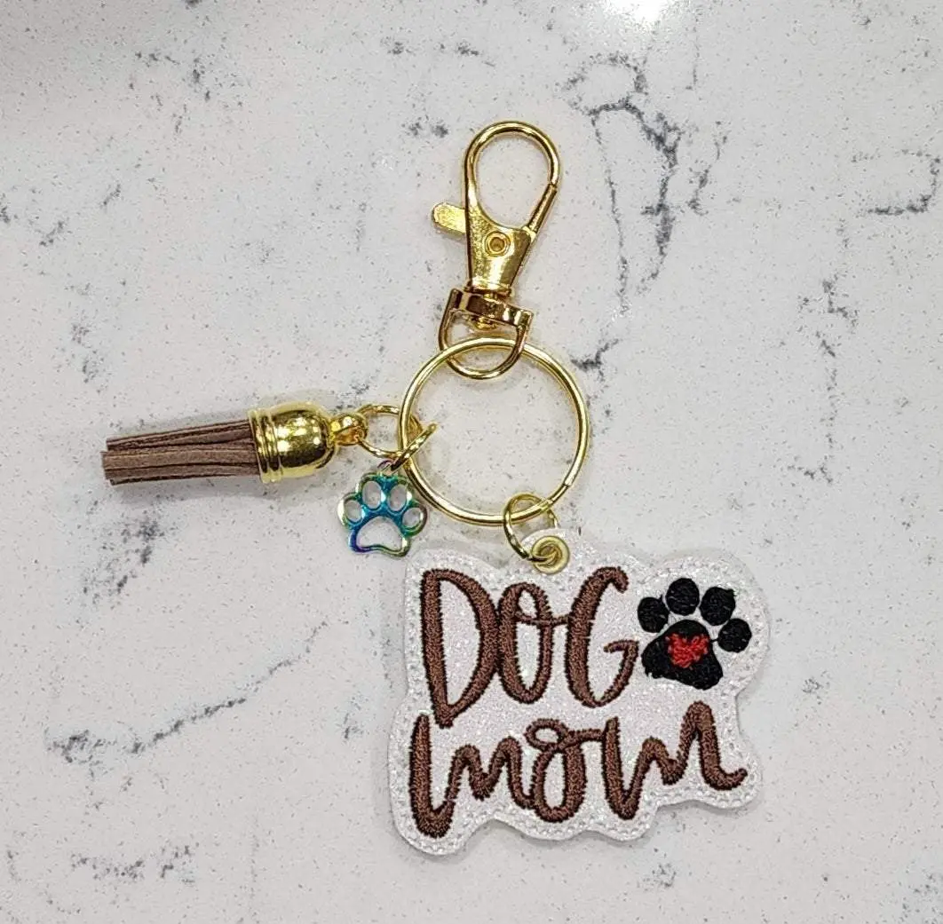 Dog Mom Keychain